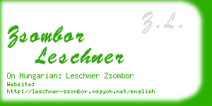 zsombor leschner business card
